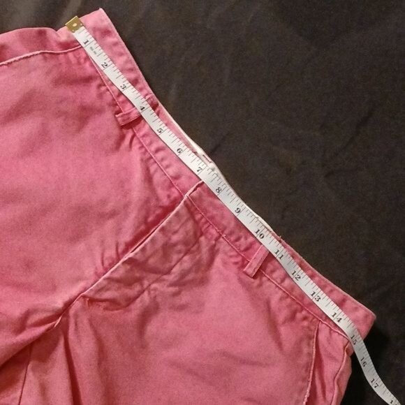 America Eagle Outfitters 100% Cotton Button Fly Shorts Salmon Pink Size 4 - Picture 10 of 12